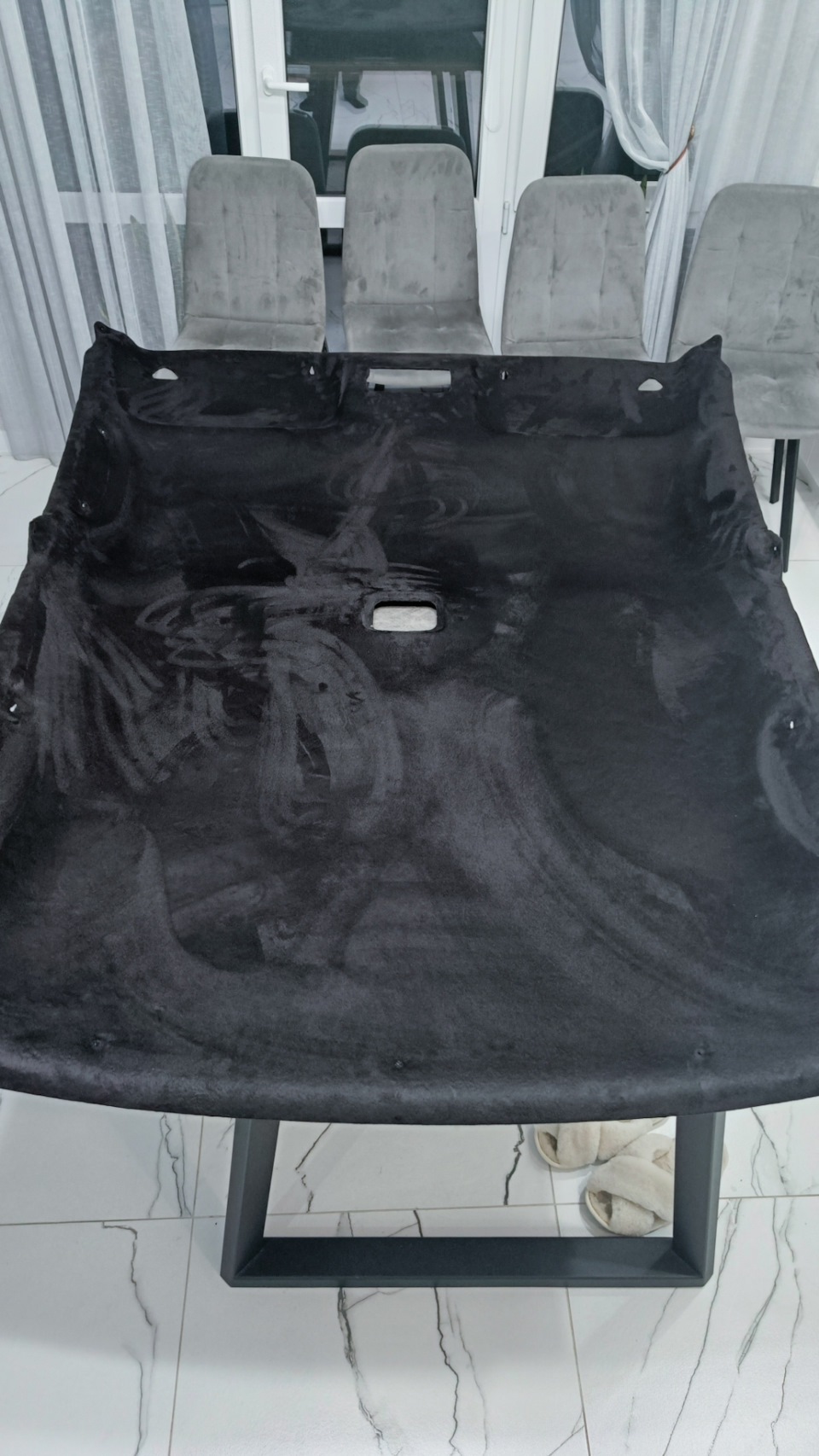 Перетянул потолок алькантарой — Mitsubishi Lancer IX, 1,6 л, 2005 года ...