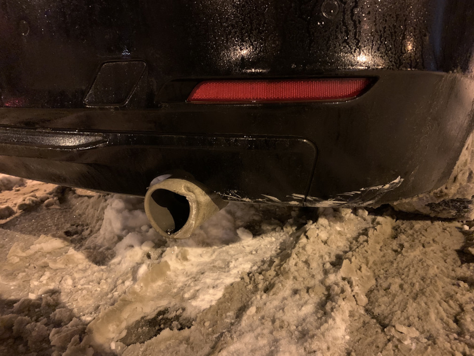 Насадки на глушитель Buzzer — BMW 3 series (F30), 2 л, 2013 года ...