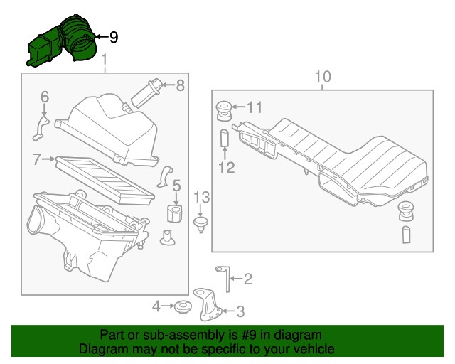 165761AA1A Патрубок воздушный Ниссан Теана 2013 NISSAN INFINITI ...