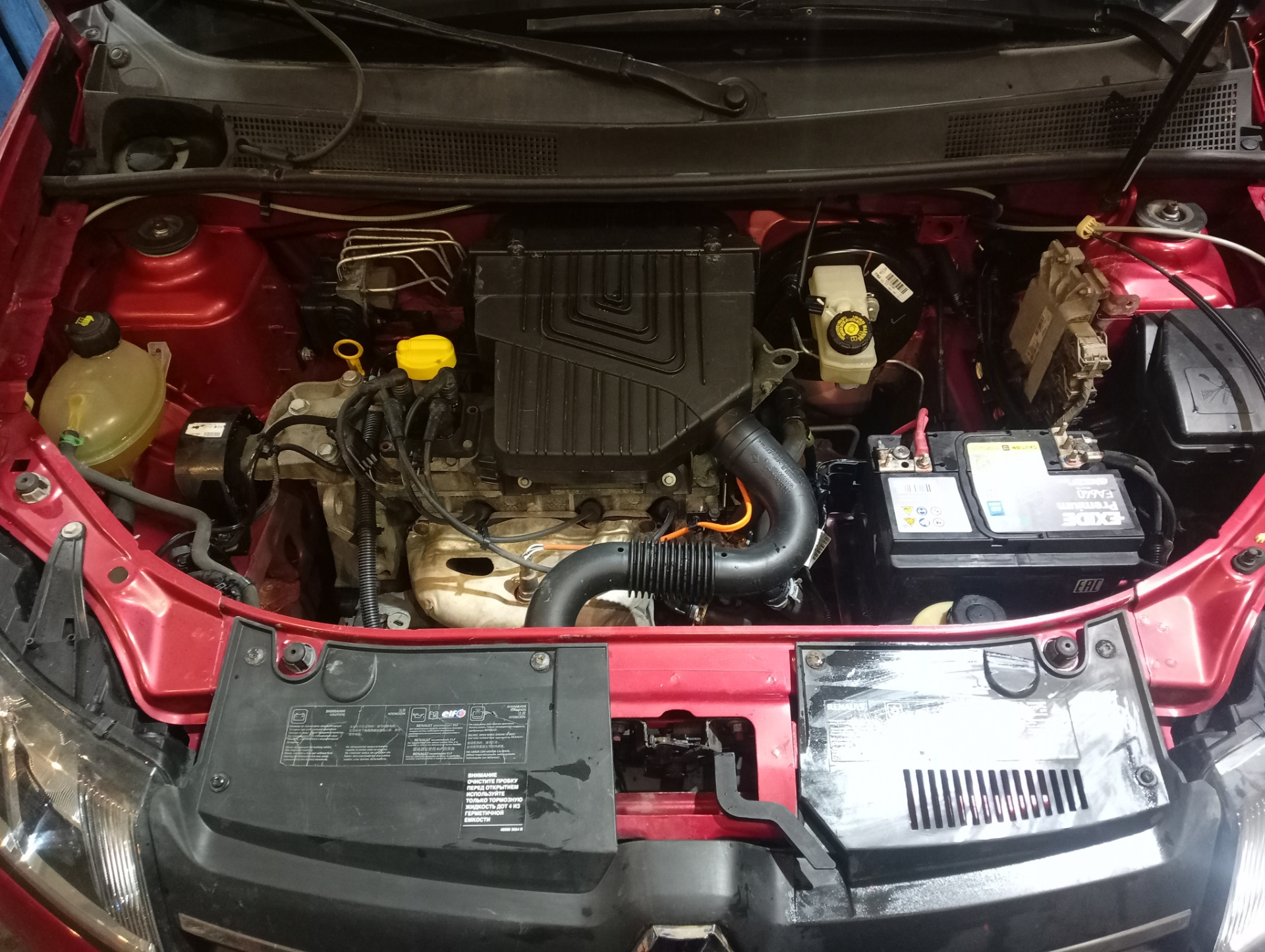 То. Замена масла, небольшой антикор, тест акб, мойка мотора — Renault ...