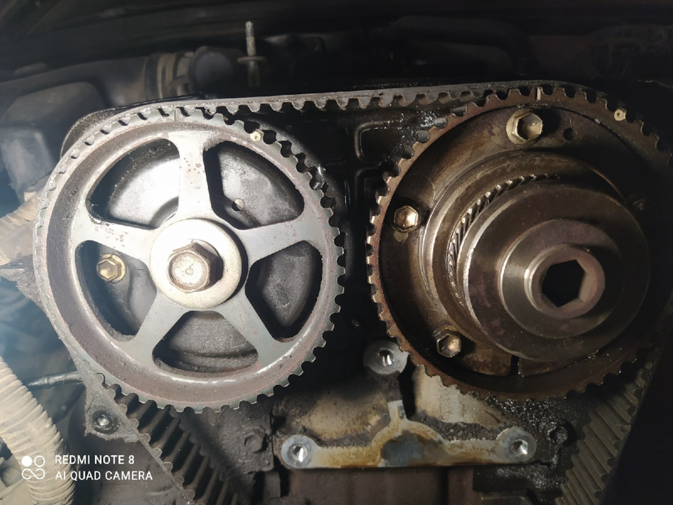 Замена ГРМ и сальника муфты vvti и прокладки крышки клапанов (2jz ge ...