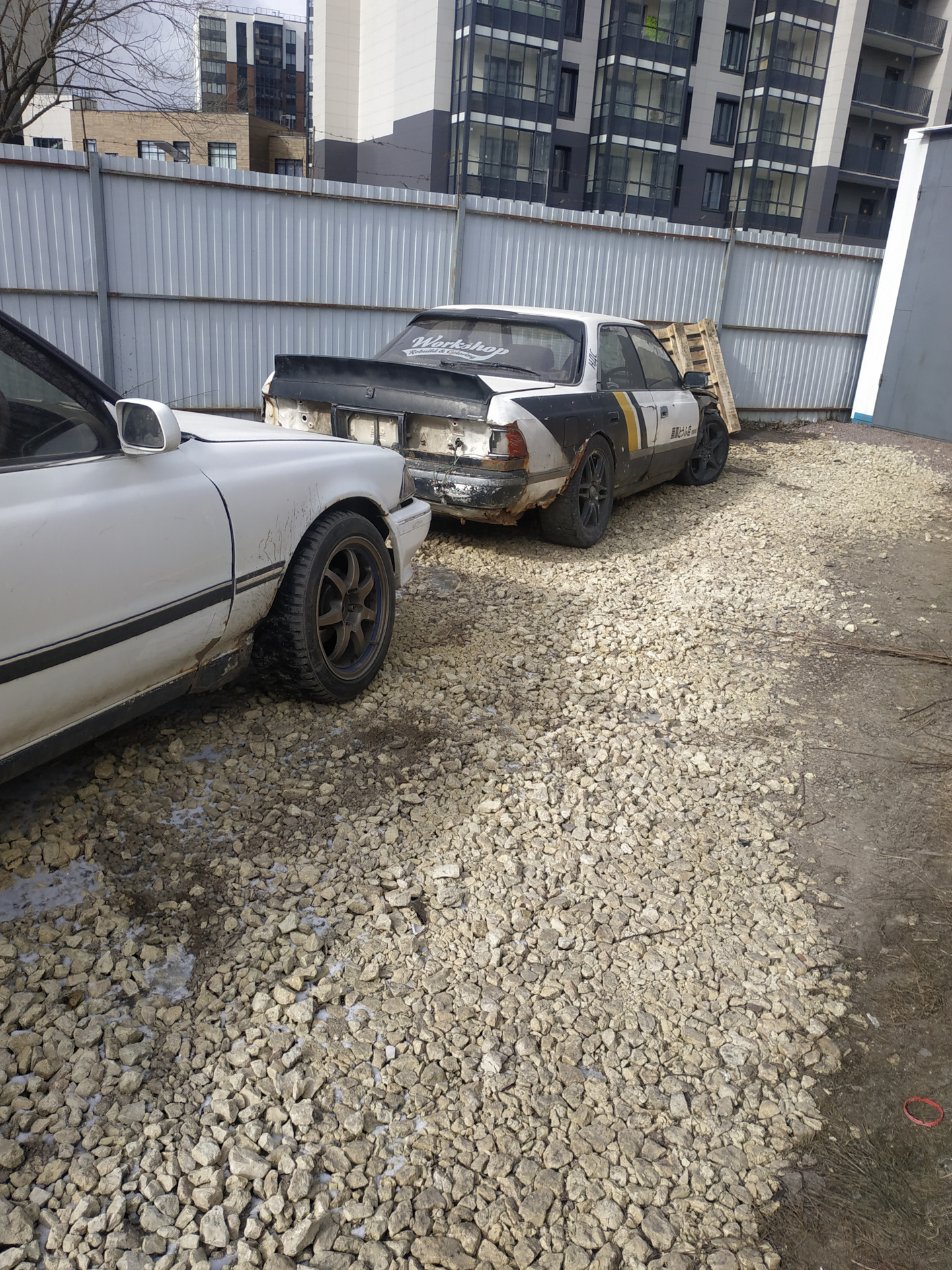 Большие диски на стандартном Марк 2 — Toyota Mark II (80), 2 л, 1990 ...