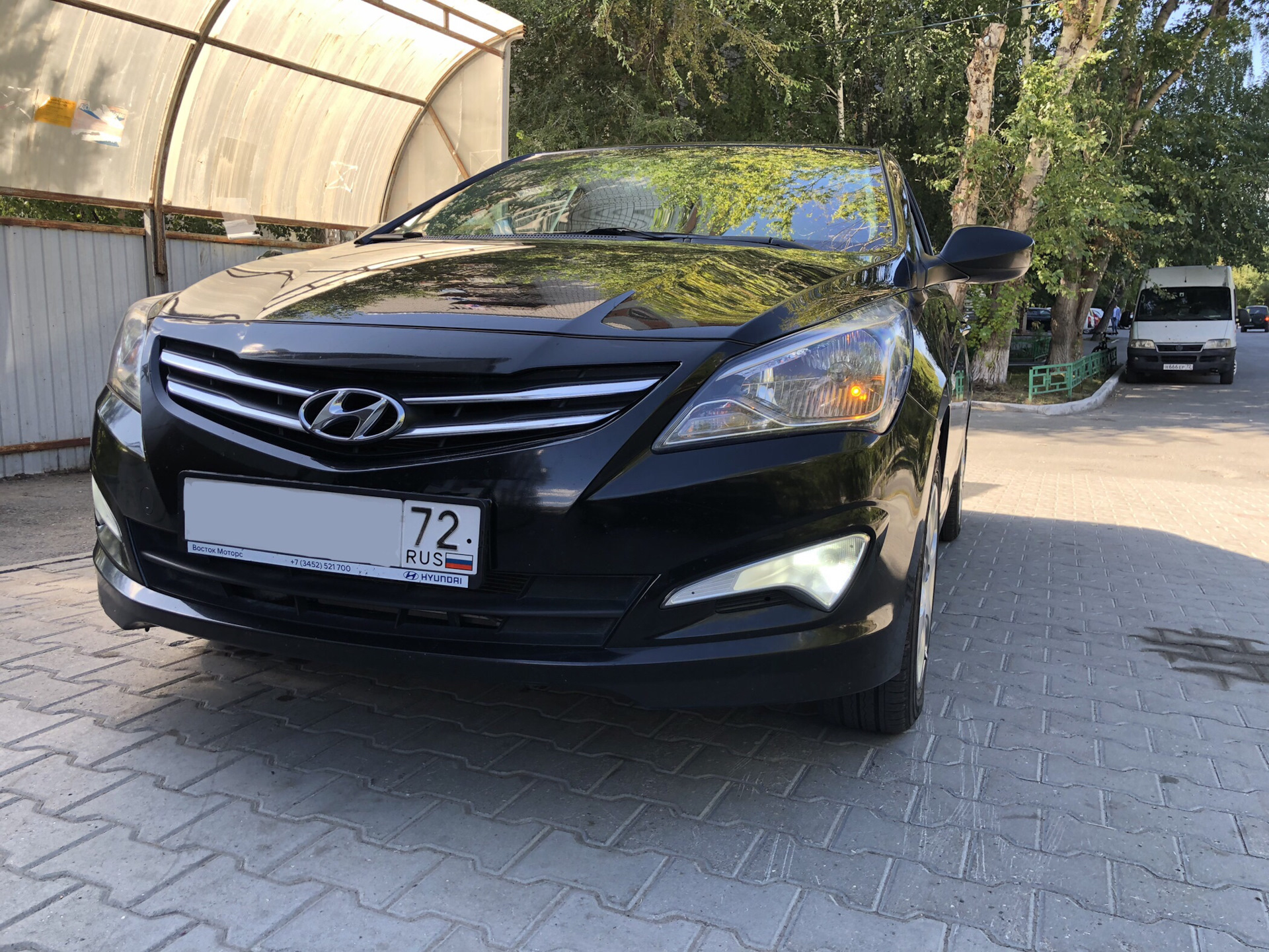 5️⃣ | LEDoization финал с ДХО. — Hyundai Solaris (1G), 1,6 л, 2016 года ...