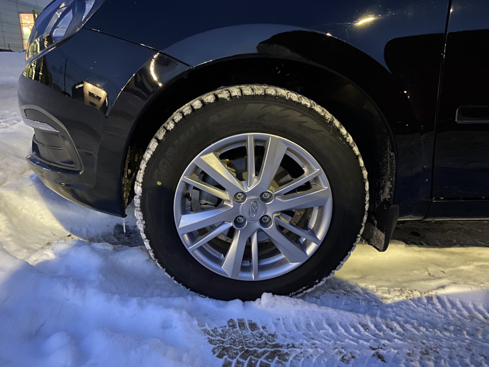 Pirelli Formula Ice 185/65/15 на Гранте. — Lada Гранта (2G) FL, 1,6 л ...