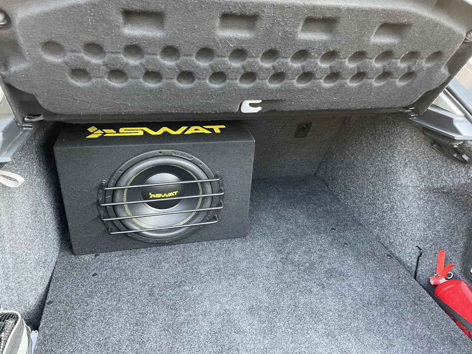 Крепление короба под сабвуфер на липучки — Skoda Octavia A5 Mk2, 1,6 л ...