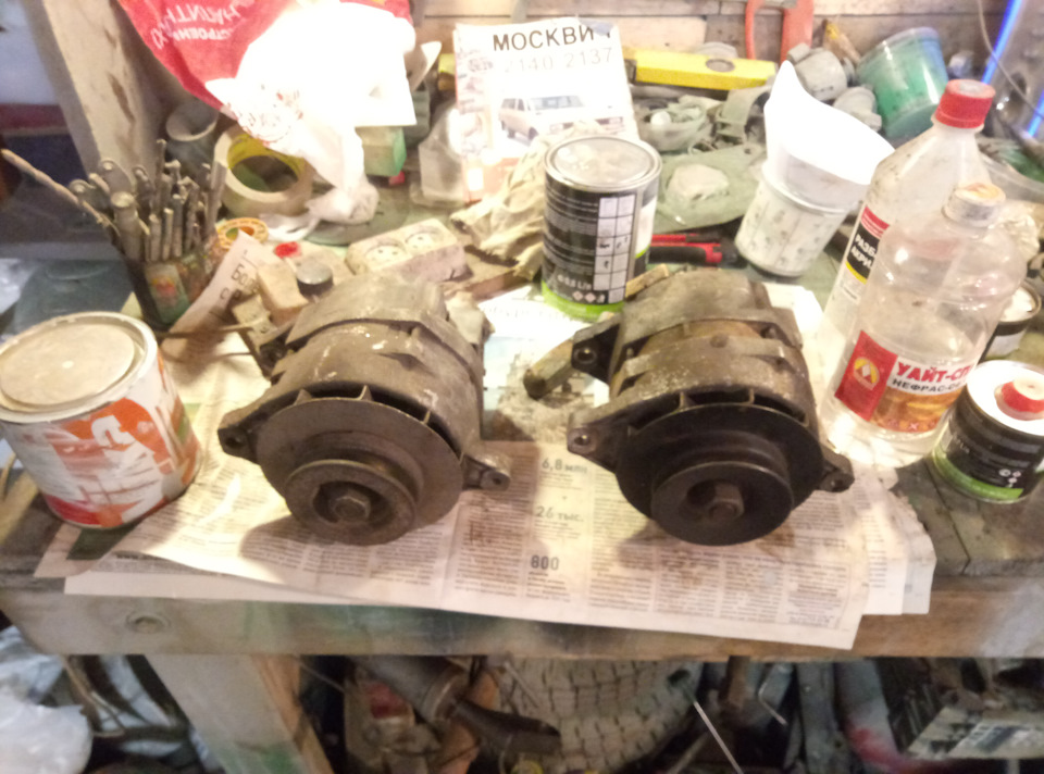 Замена генератора. — Москвич 2140, 1,5 л, 1981 года | своими руками ...