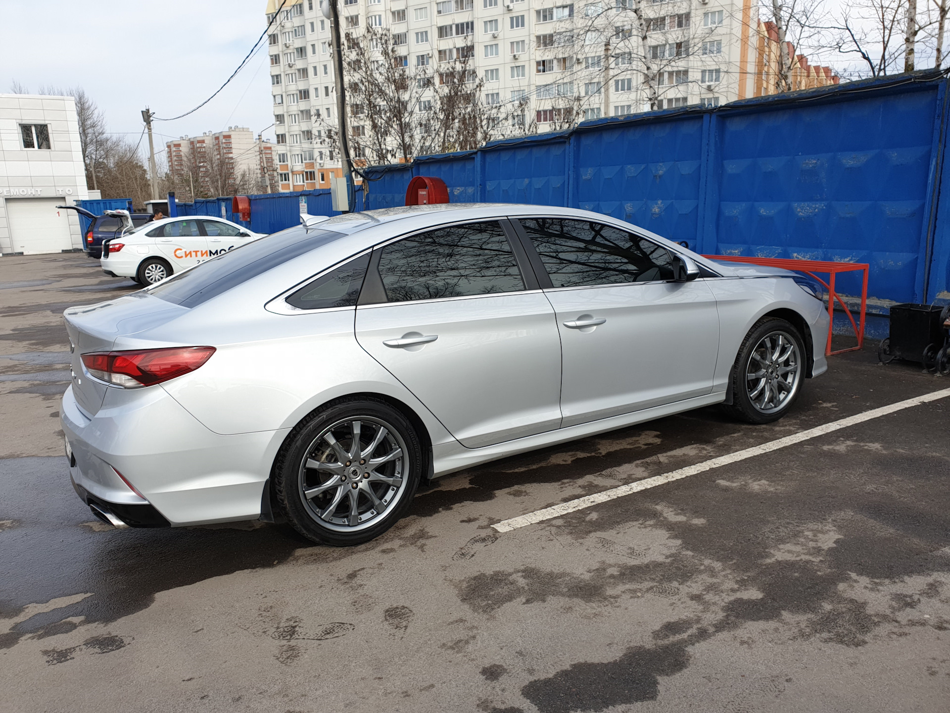 Колеса r19 — Hyundai Sonata VII (LF), 2 л, 2018 года | колёсные диски |  DRIVE2