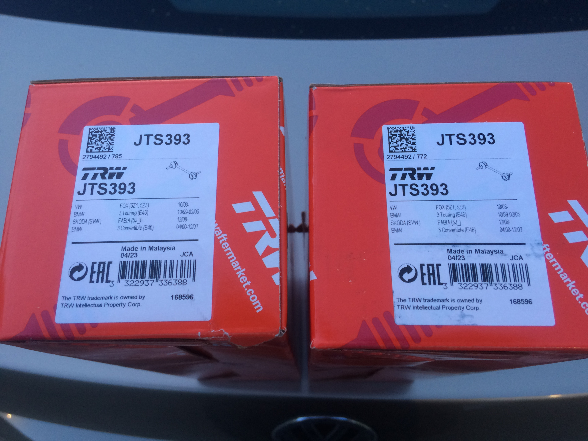 Купил стойки стабилизатора TRW JTS393 — Volkswagen Polo Sedan, 1,6 л ...