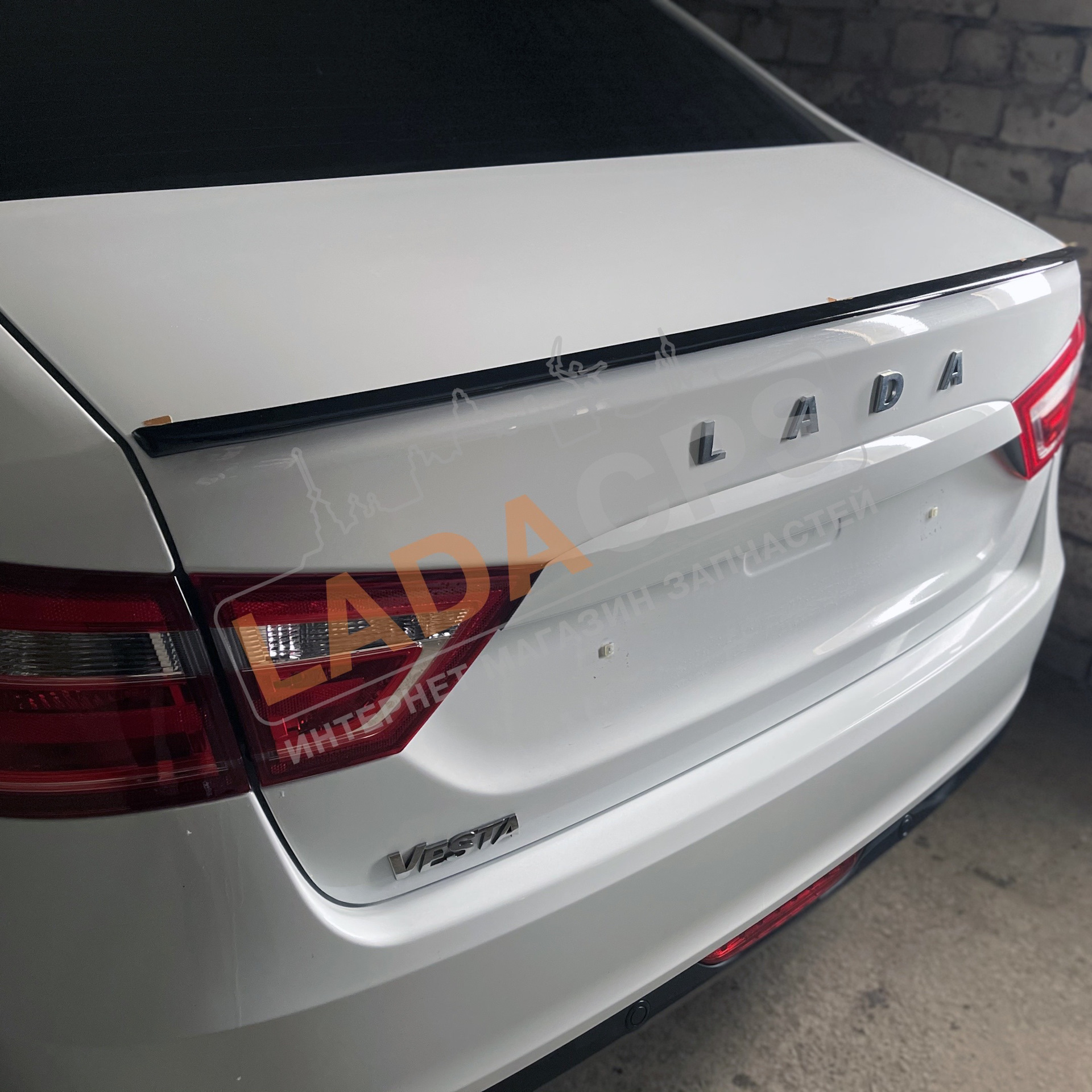Узкий Спойлер Лада Веста седан — Lada Vesta (1G), 1,6 л, 2019 года ...