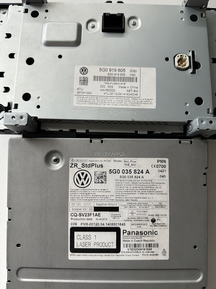 Магнитола VW mib1 с Bluetooth на Volkswagen Golf Mk7, Volkswagen Golf R ...