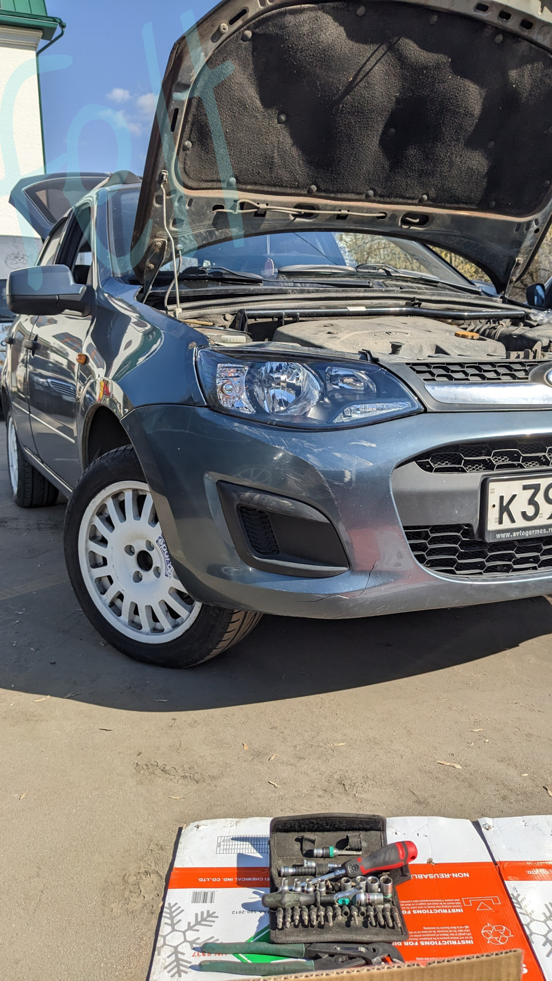 Замена правой передней блок фары. Фара Калина 2 21920371101000. Gamma ...