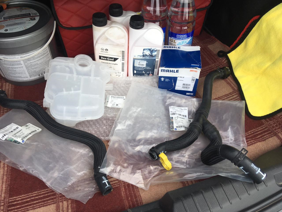 Замена патрубков печки/термостат на 92°C+прошивка — Chevrolet Cruze (1G ...