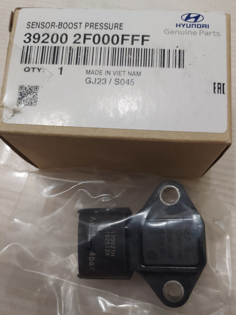 392002F000FFF ДАТЧИК ДАВЛЕНИЯ (ЭЛЕКТРОННЫЙ) ВПУСКНОГО КОЛЛЕКТОРА KIA ...