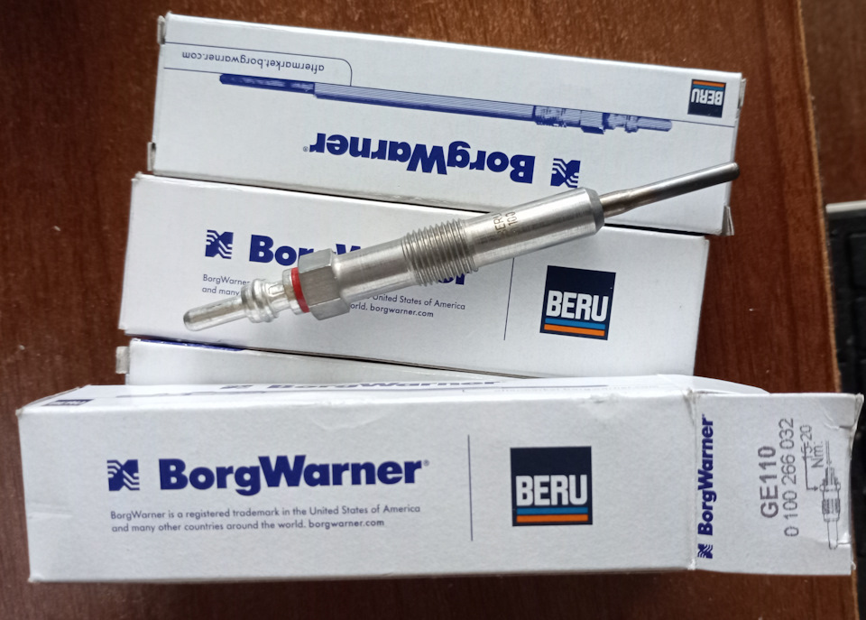 Свечи накала дизеля К9К 858 — Renault Duster (1G), 1,5 л, 2018 года ...