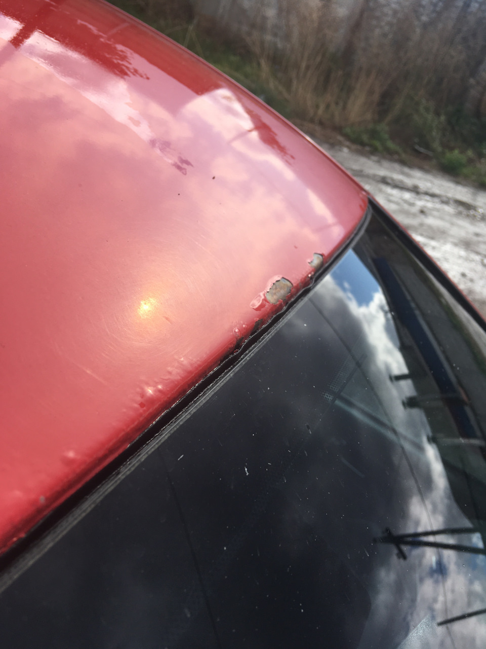 Ремонт коррозии верхней рамки лобового стекла — Audi A6 (C5), 1,8 л ...