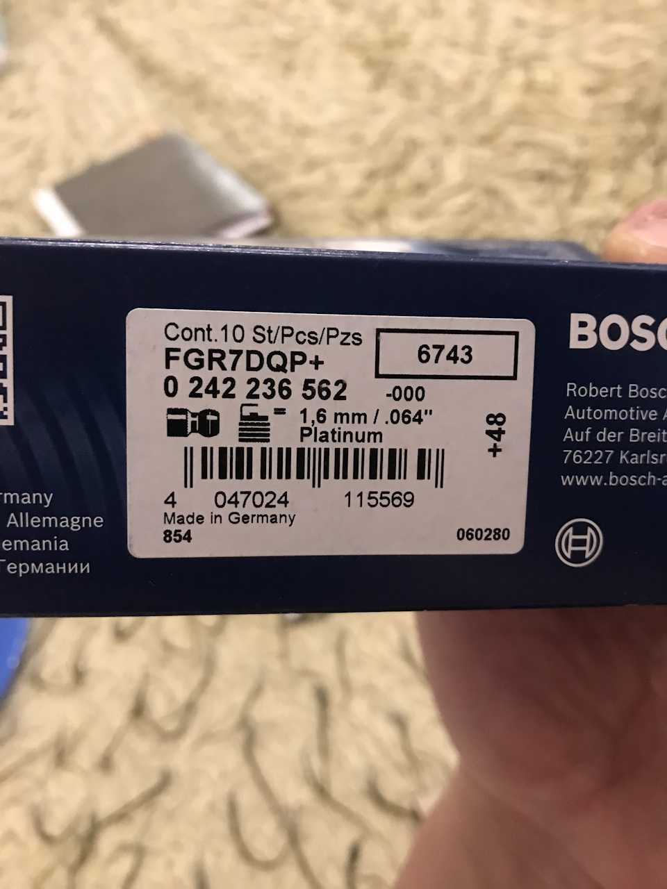 6 шт-2280 р. — BMW 3 series (E46). Запчасти на фото: 0242236562, 047024