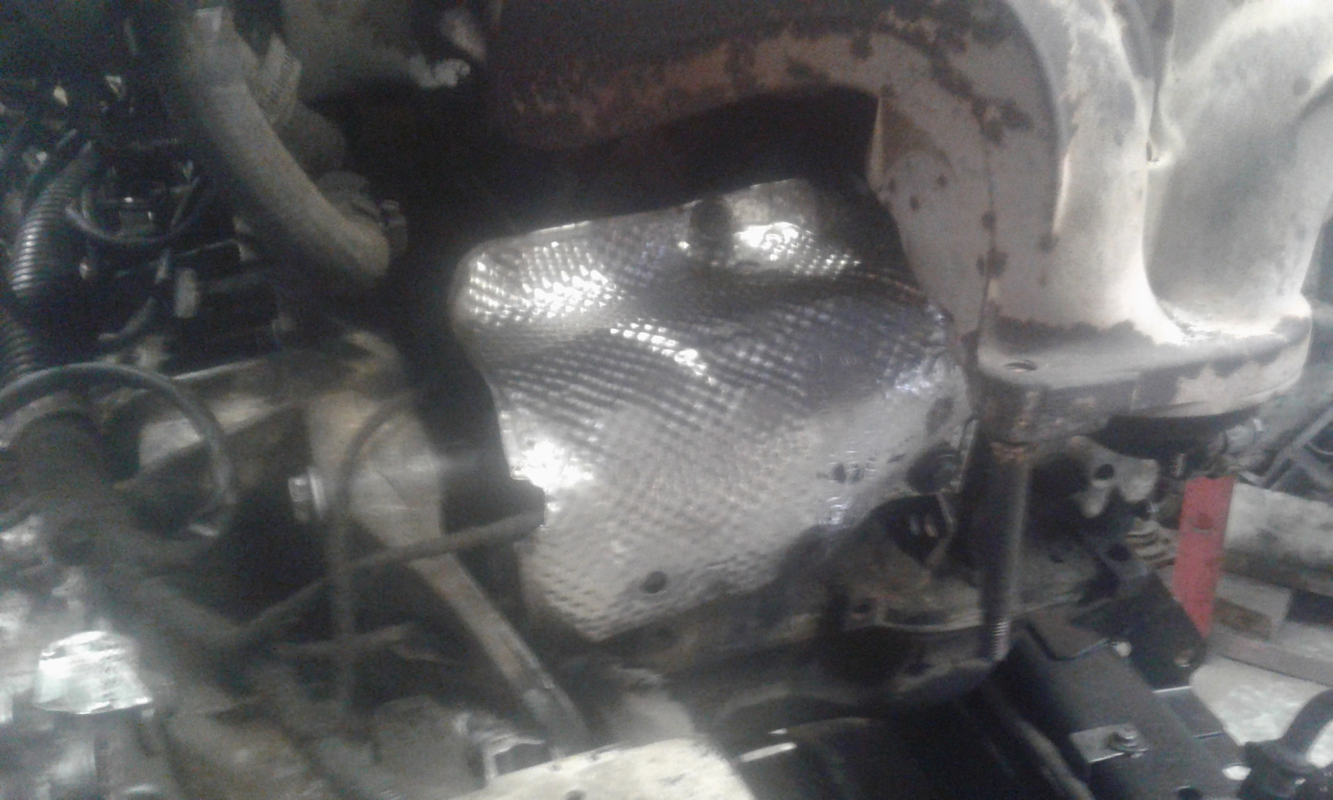 Термоэкран стартера — Renault 19, 1,8 л, 1992 года | тюнинг | DRIVE2