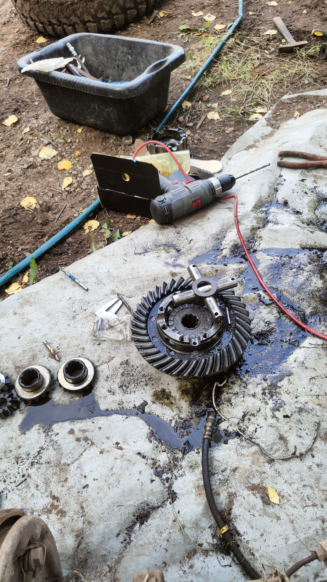 Установка блокировки в задний мост от Иж техно — УАЗ 31512, 2,5 л, 1985 ...