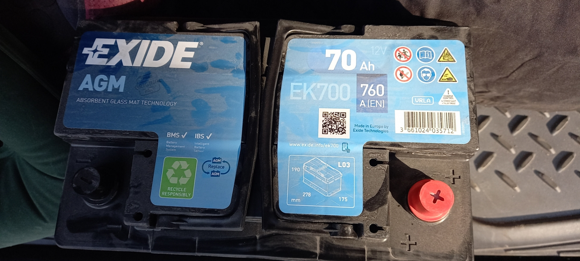 Аккумулятор AGM на Кенго с старт-стоп системой — Renault Kangoo (3G), 1 ...