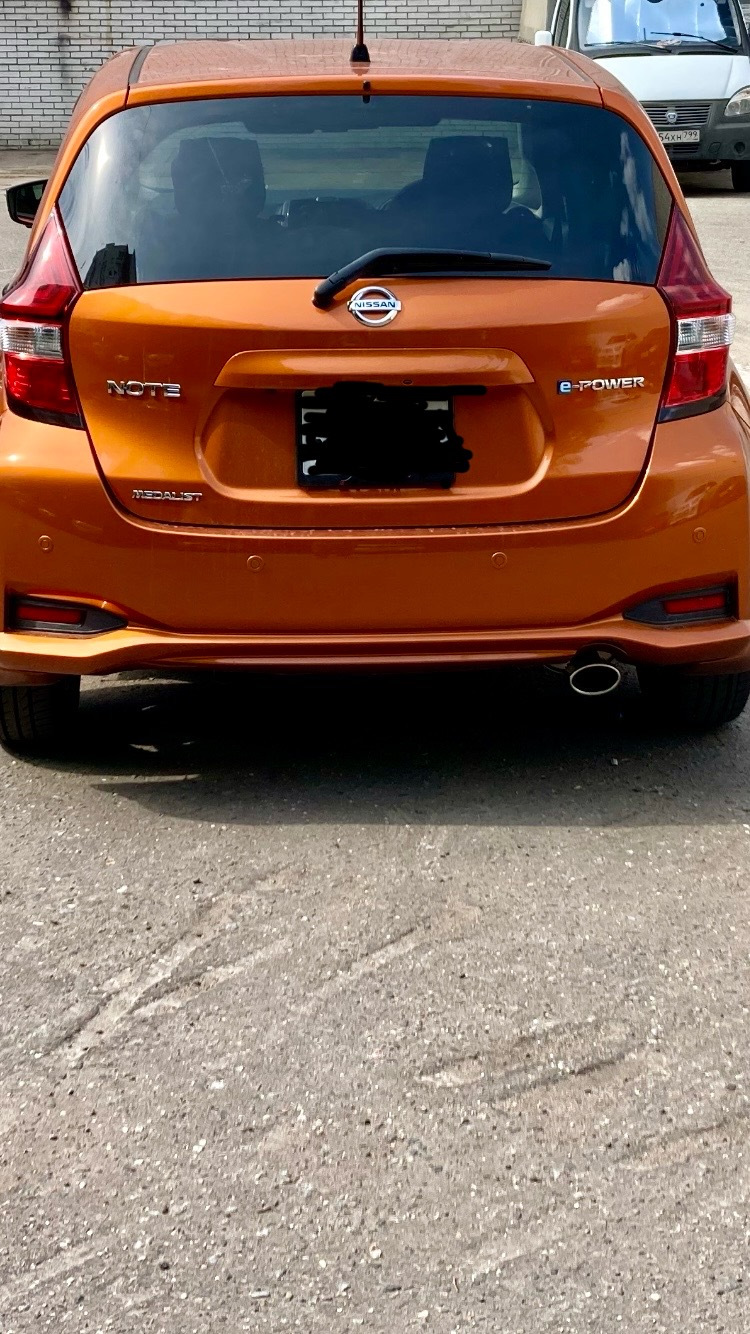 Насадка на глушитель — Nissan Note e-Power, 1,2 л, 2019 года ...