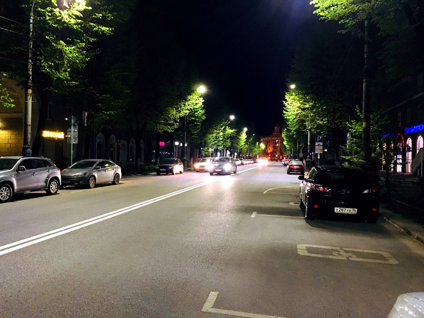 Ночной весенний красавец Воронеж) — Volkswagen Polo Sedan, 1,6 л, 2018 ...