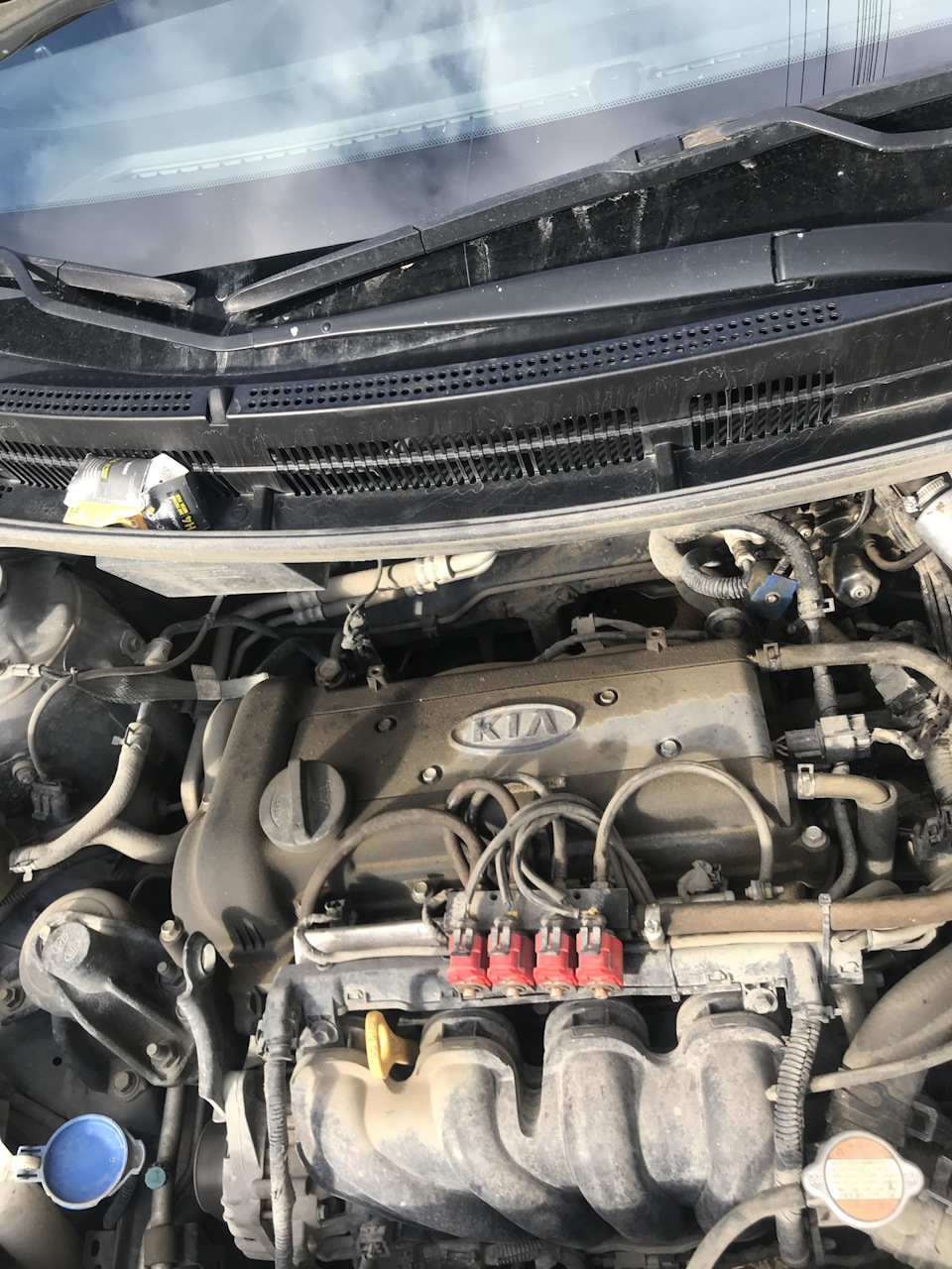 Расположение катушек рио 3 катушка зажигания - KIA Rio (3G), 1,6 л, 2012 года своими руками DRIVE2