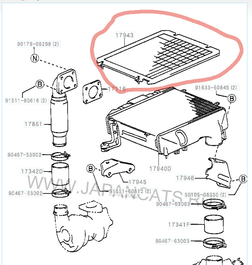Ищу решётку интеркуллера. Surf 185 — Toyota Hilux Surf (3G), 3 л, 1999