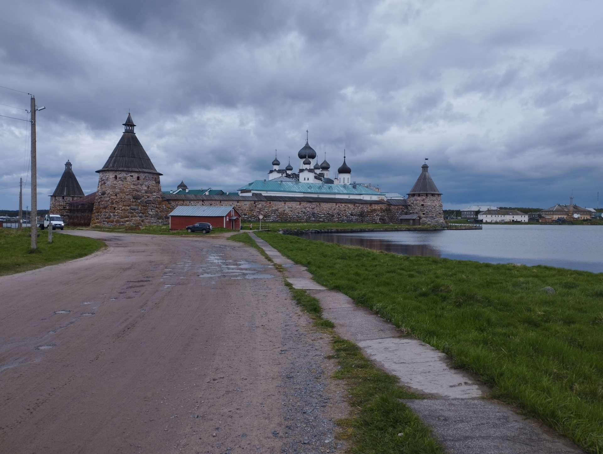 Соловецкие острова белые ночи стоковый