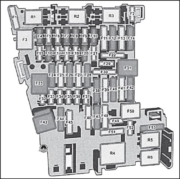 Схема предохранителей vw golf 7