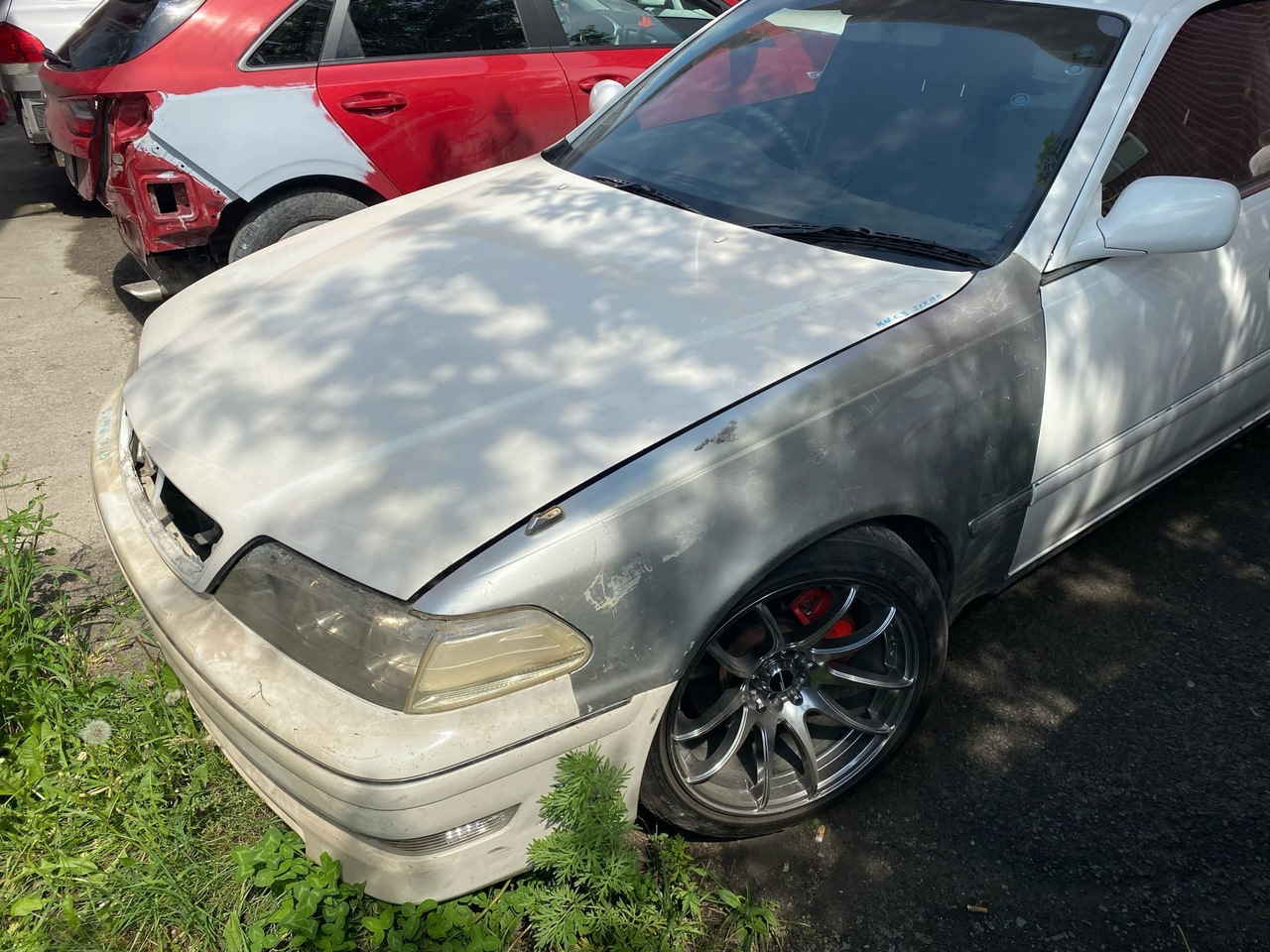 Кузовной ремонт передней части автомобиля — Toyota Mark II (100), 2,5 л ...