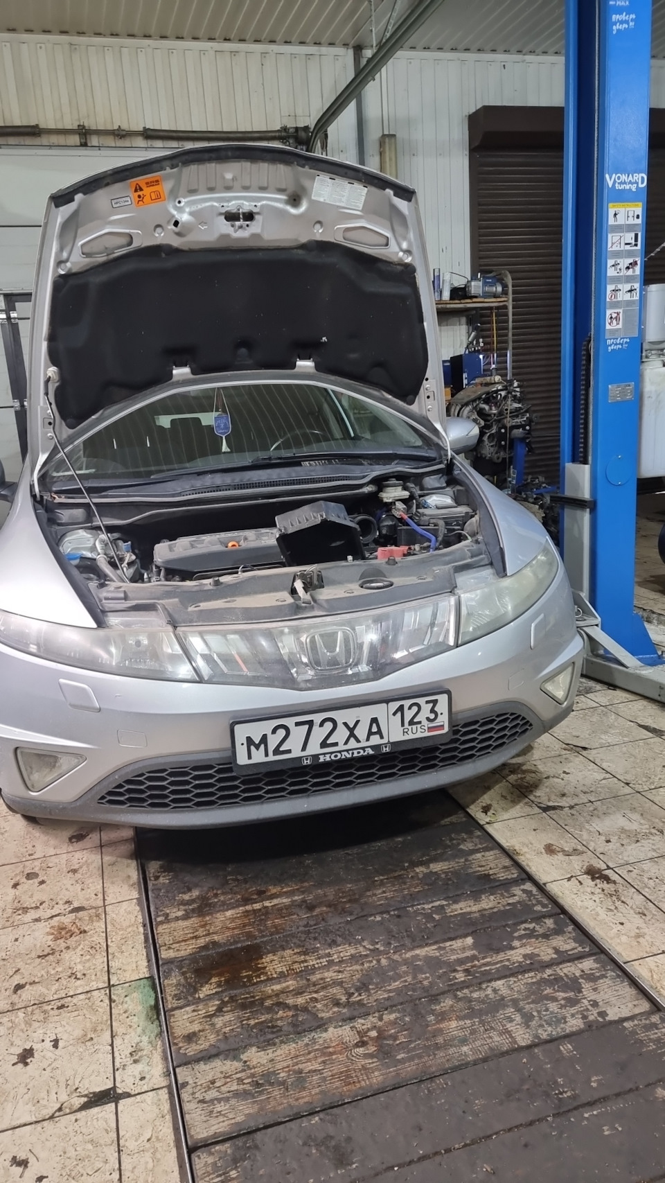 121 Хонда Гараж Краснодар. Замена Масла и фильтров. Подготовка к зиме. —  Honda Civic 5D (8G), 1,8 л, 2006 года | плановое ТО | DRIVE2