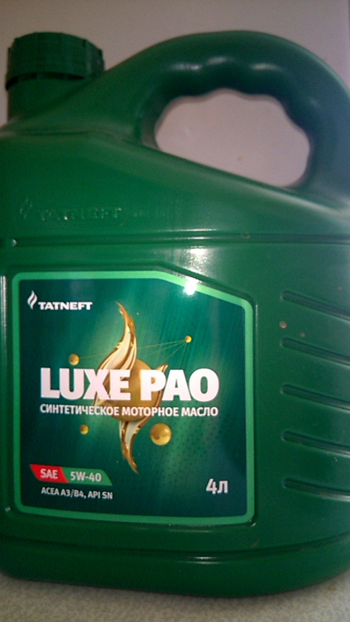 TATNEFT Luxe Pao 5w-40. Татнефть Luxe Pao 5w-40 a3/b4 SN 10л.