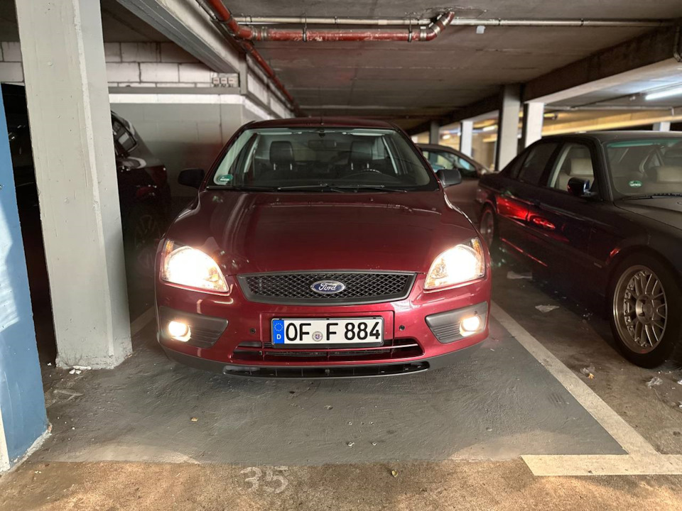 Установка передних противотуманок (ПТФ) — Ford Focus Hatchback II, 1,6 ...