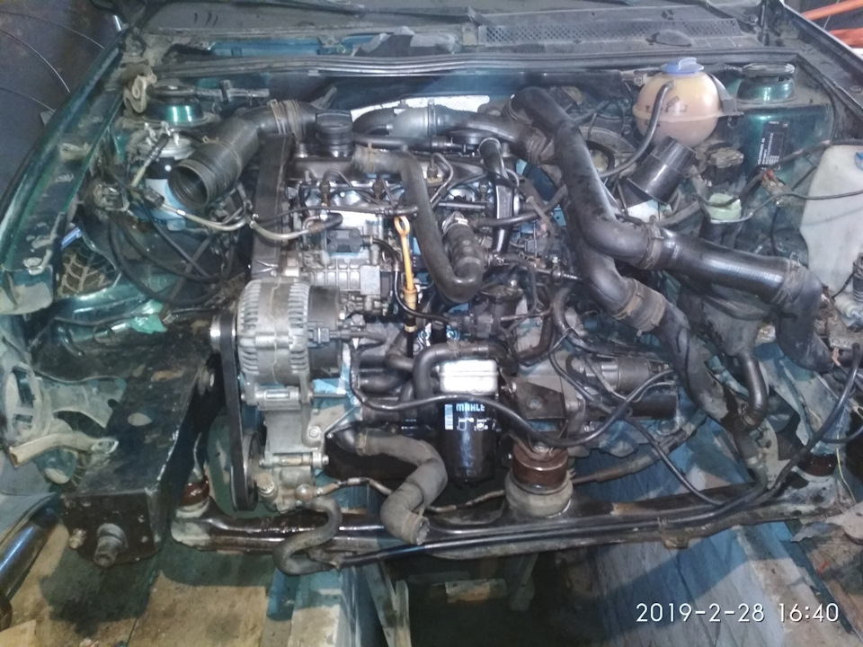 Привод ремня Гура и генератора. — Volkswagen Golf Variant (Mk3), 1,9 л ...
