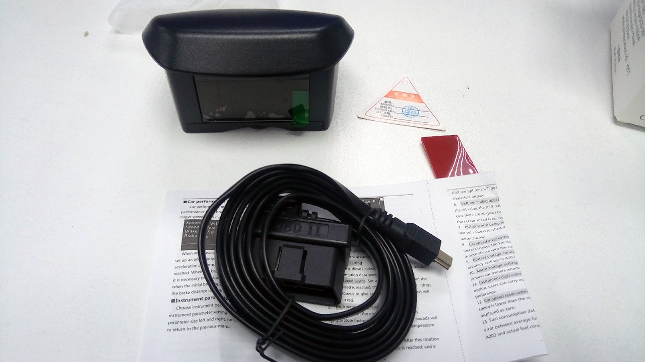 Quick installation guide for a202 a203 car obd multi function instrument инструкция на русском