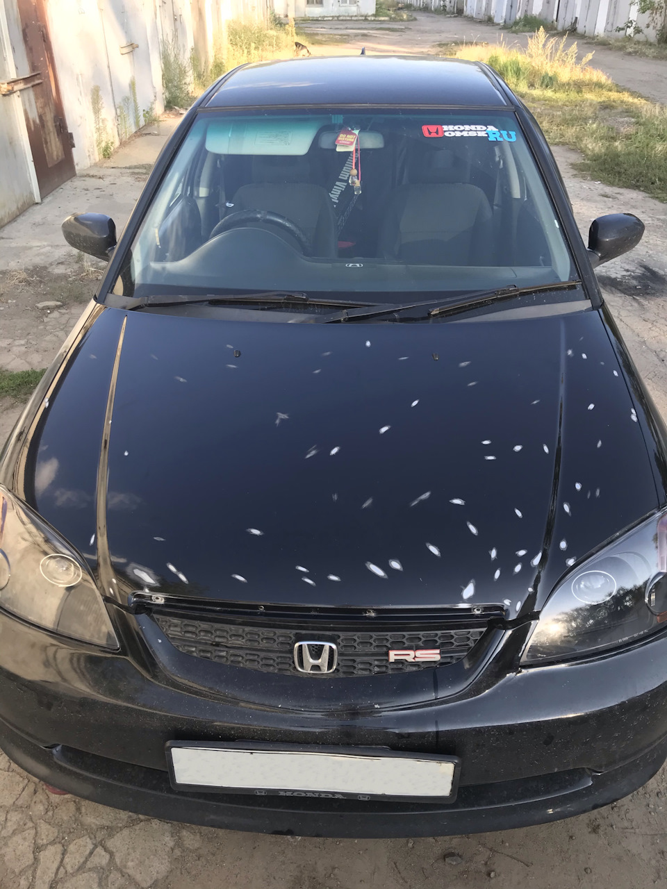 Сколы на капоте — Honda Civic Ferio (7G), 1,7 л, 2001 года | кузовной ...