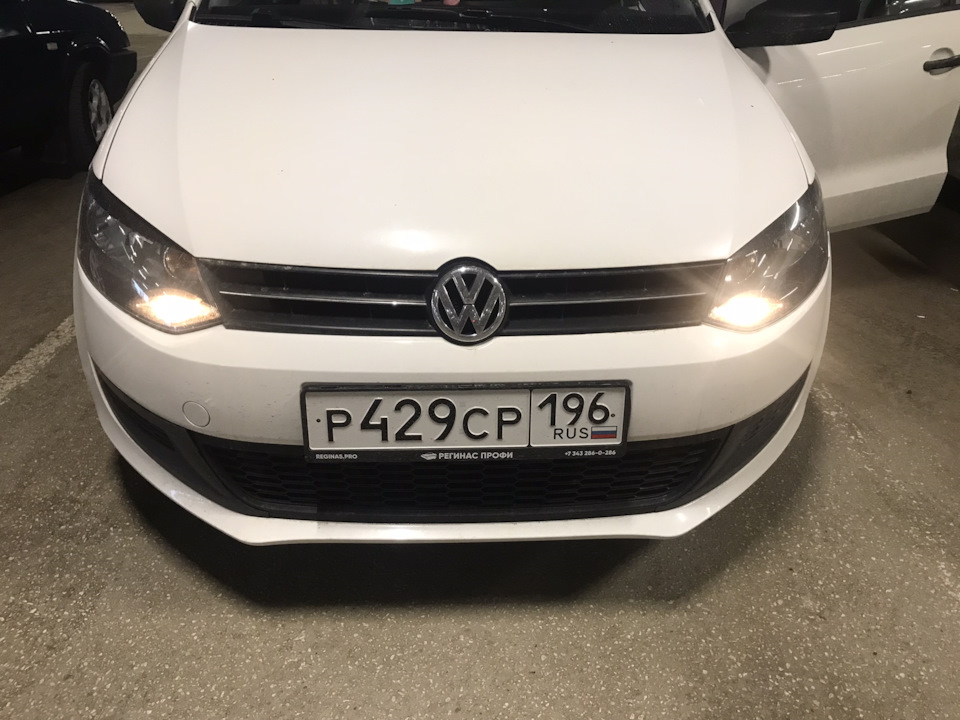 Замена габаритных ламп на диодные — Volkswagen Polo Mk5, 1,2 л, 2011 ...
