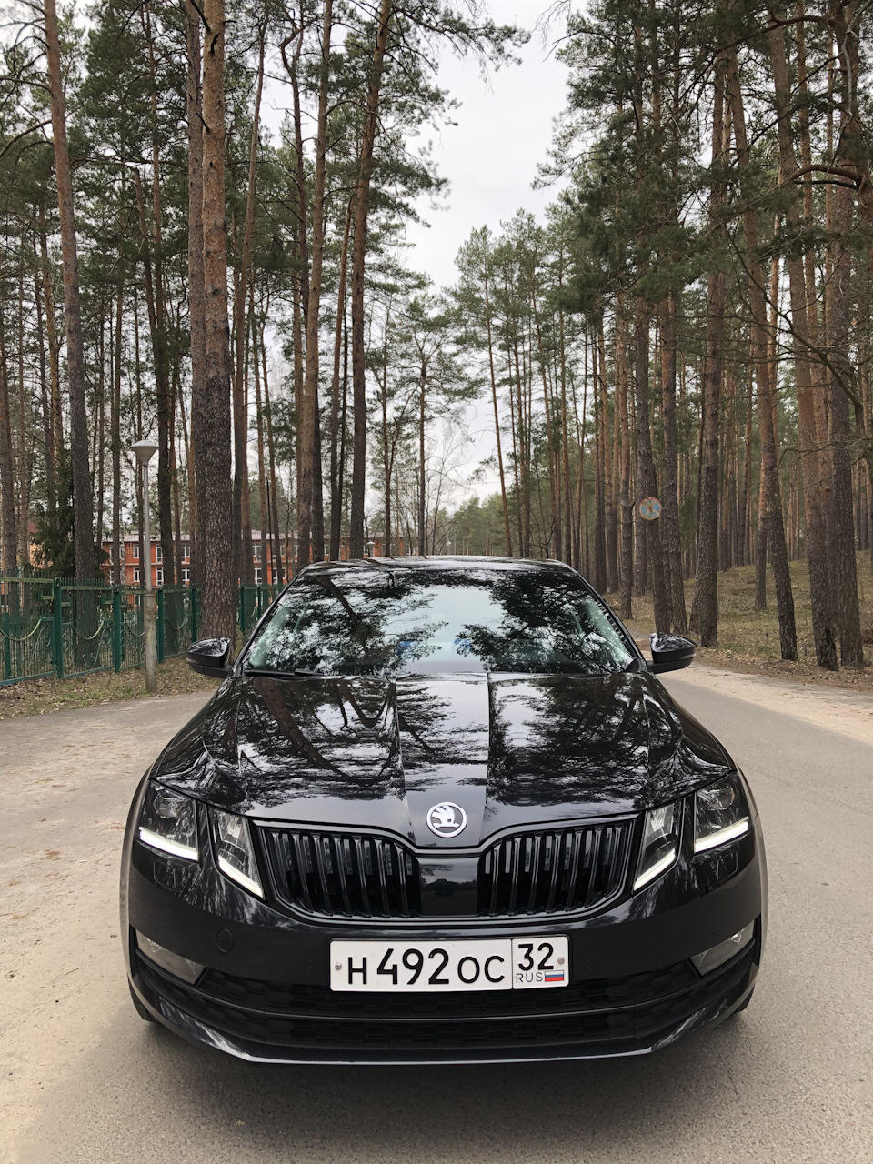 Skoda Octavia a8 черная тонированная