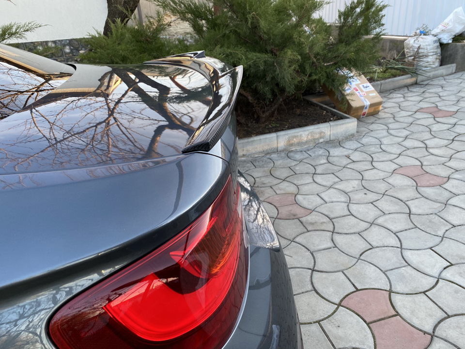 Карбоновый спойлер в стиле М4 — BMW 2 series (F22), 3 л, 2014 года ...