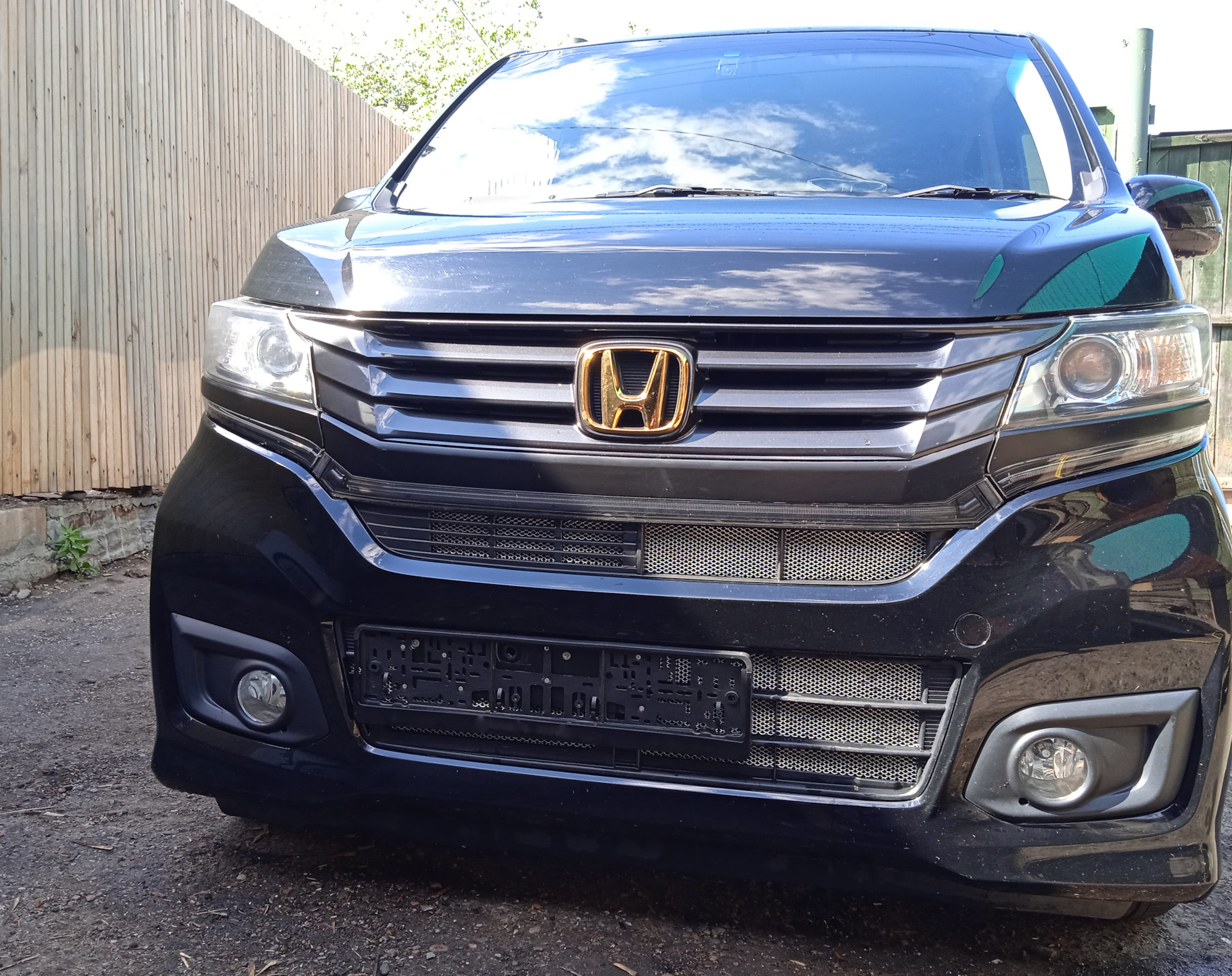 Защитная сетка на радиатор Honda n-wgn Custom — Honda N-WGN (1G), 0,7 л ...