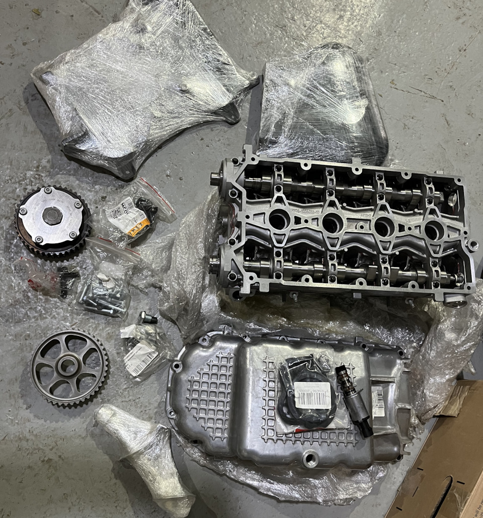 ГБЦ от Vesta 1.8 под турбо и интеркулер от X6M — Lada Калина хэтчбек, 1 ...