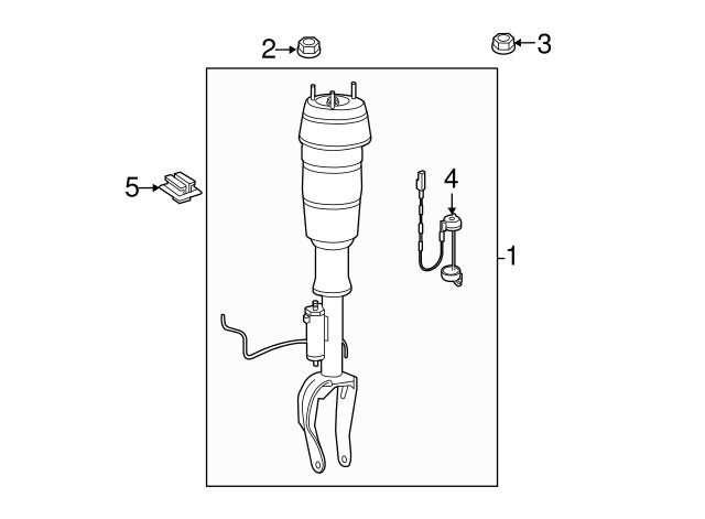 A1663207013 Стойка подвески пневматическая Mercedes | Запчасти на DRIVE2