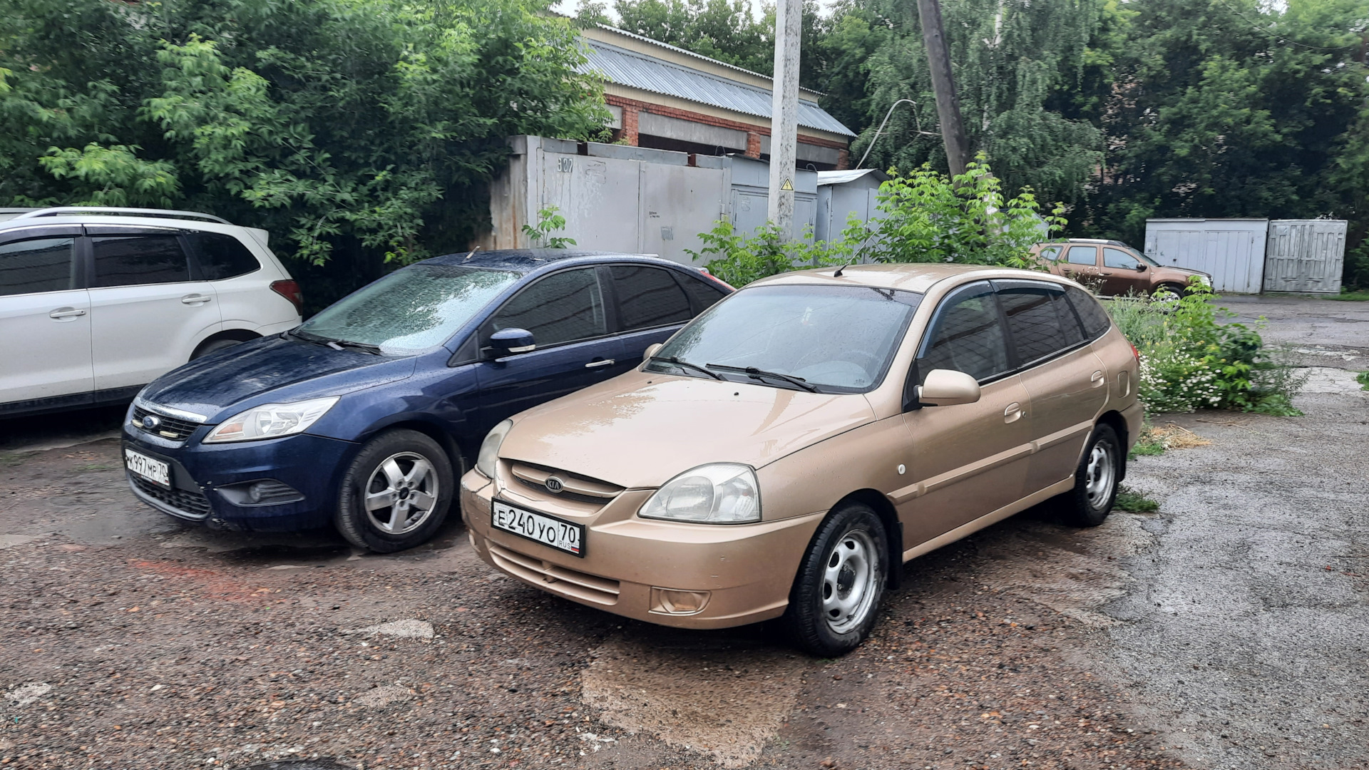 Kia Rio 2005 зеленая