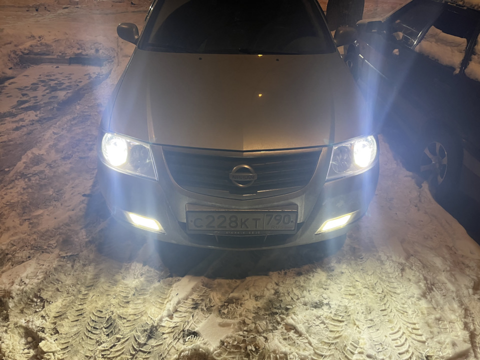 Установка билед линз в фары — Nissan Almera Classic (B10), 1,6 л, 2007 ...