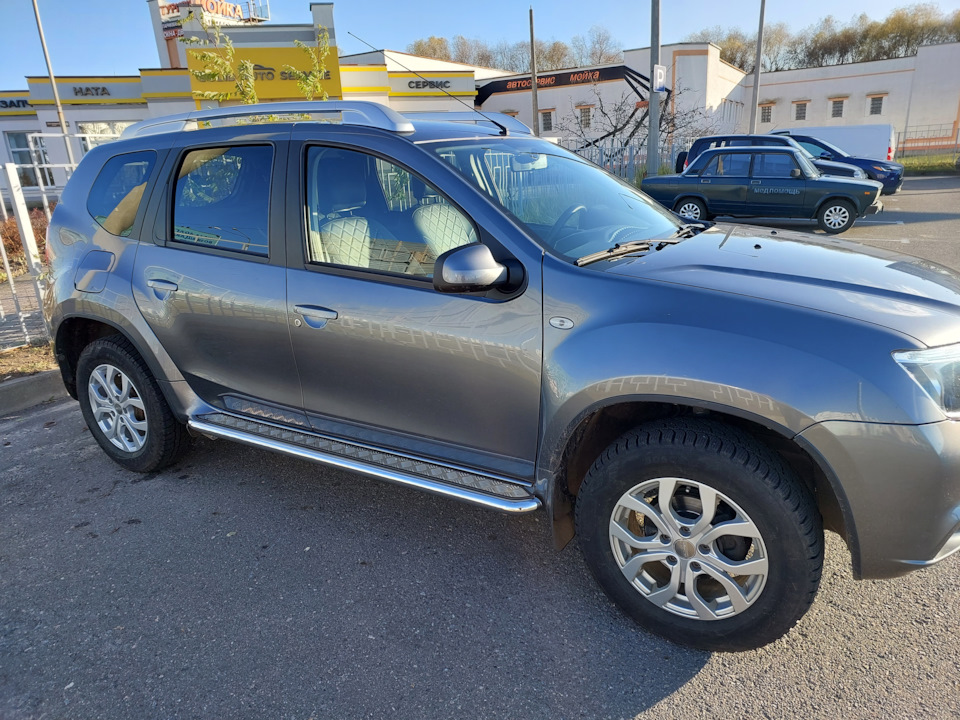 Установка порогов "Эстонец" (НПС) — Nissan Terrano III, 1,6 л, 2019 ...