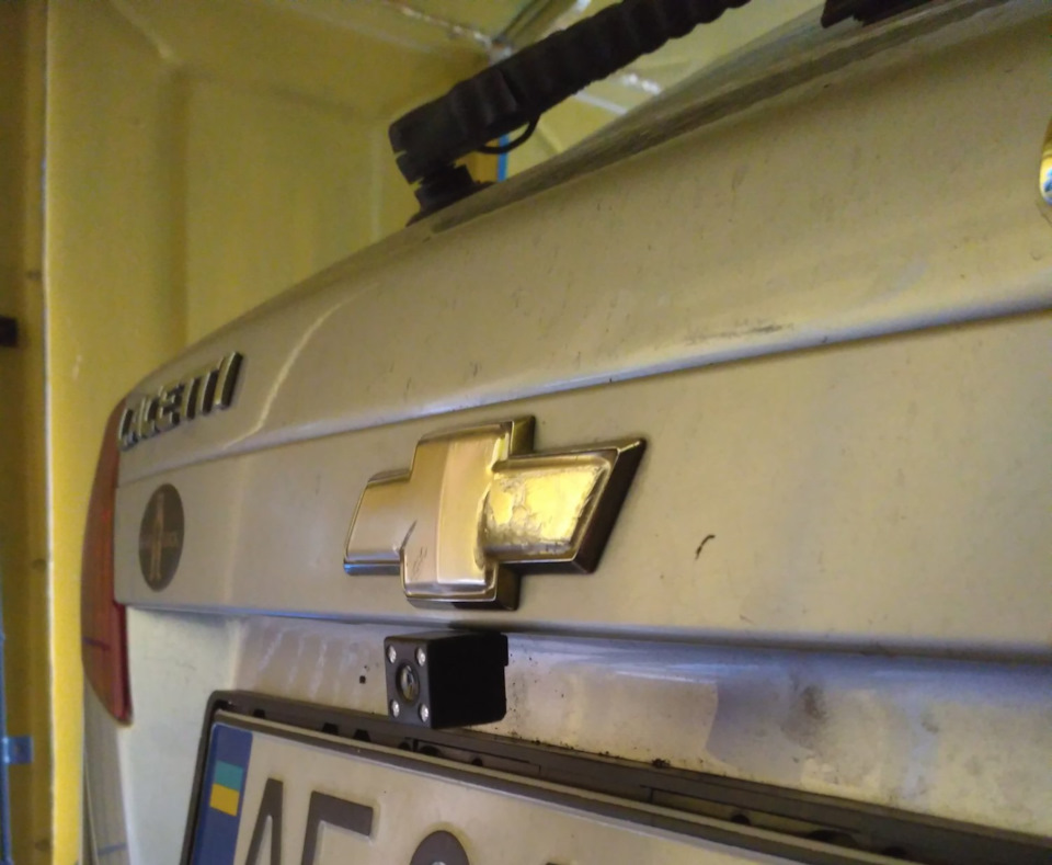 Камера заднего вида на Лачетти хетчбек — Chevrolet Lacetti 5D, 1,8 л ...