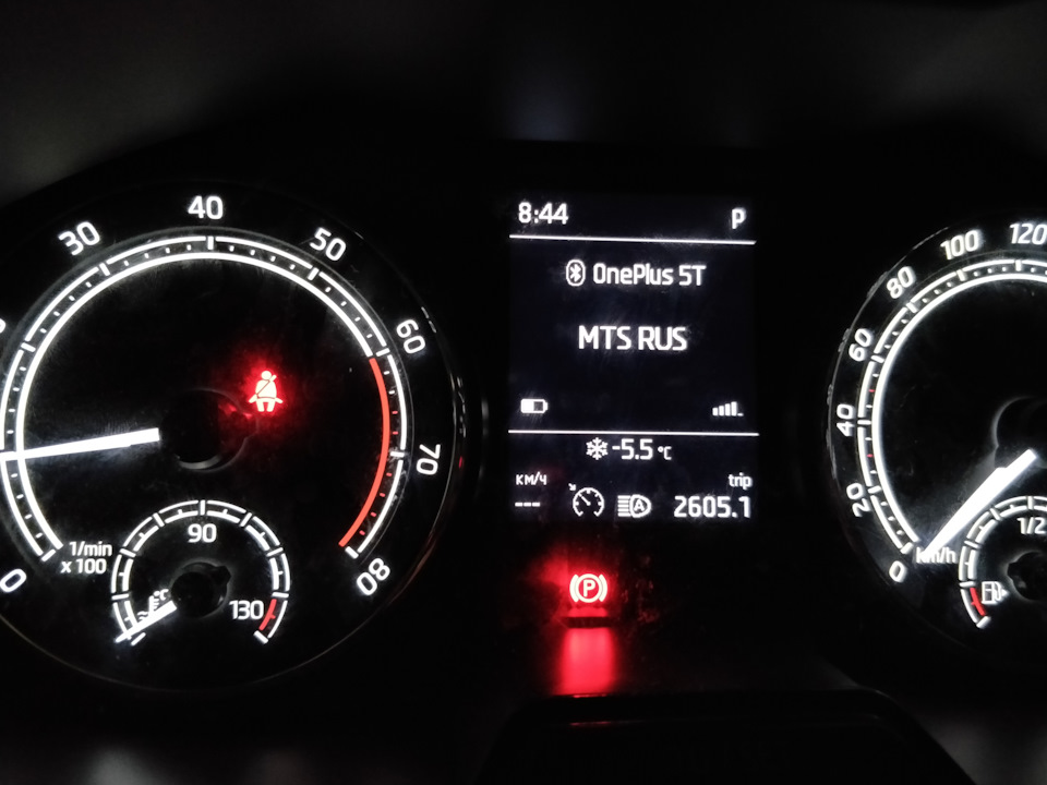 Значёк на панели приборов — Skoda Rapid (2G)