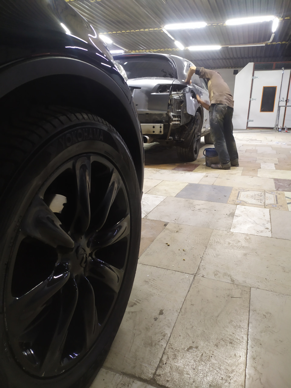 Поцарапал бампер слегка на паркинге :( — Infiniti FX (1G), 3,5 л, 2007 ...