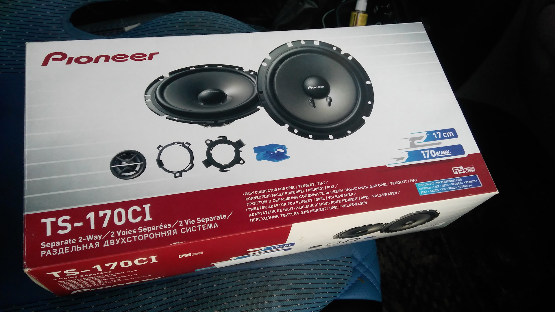 Pioneer ts 170ci. Порванный динамик.