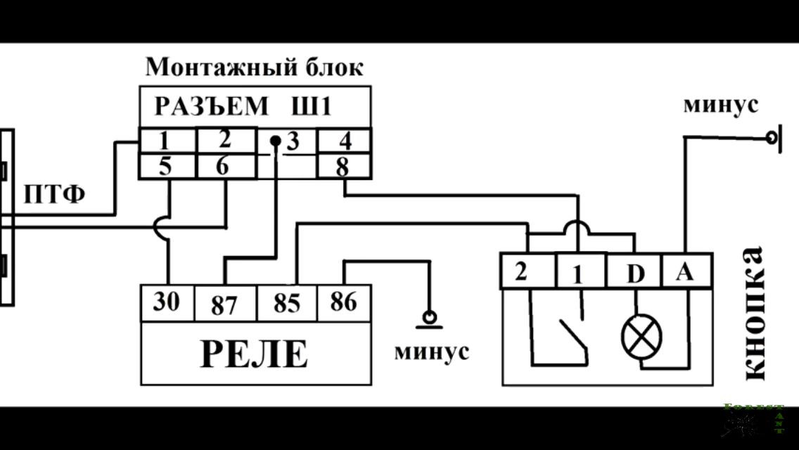 Схема птф нива шевроле